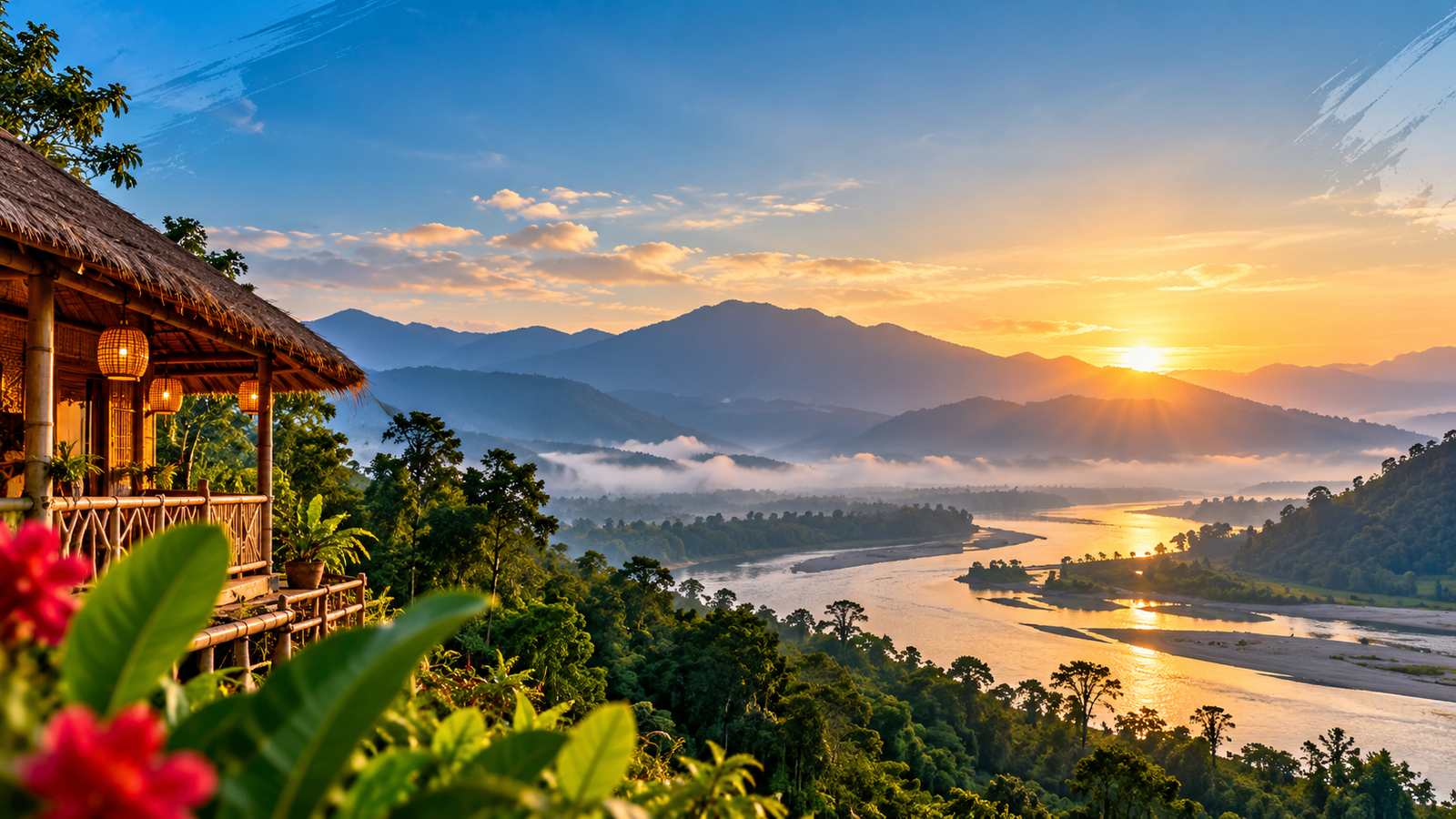 Scenic landscapes of Northeast India